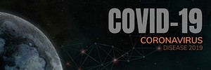 Black COVID-19 social banner template vector