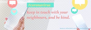 Help your neighbours during the COVID-19 pandemic vector banner
