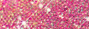 Pink crystals glitter background social banner