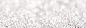 Light silver glitter textured social banner