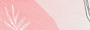 Pastel watercolor Memphis patterned email header