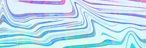 Holographic gradient background wavy fluid pattern copy space
