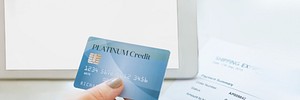 Credit card website banner template