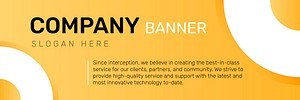 Company banner editable template vector for business website