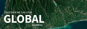 Global warming template vector for environment day