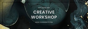 Creative workshop social media template vector