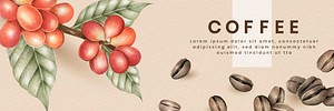 International coffee day banner design vector