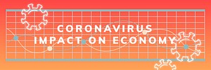 Coronavirus impact on economy template vector