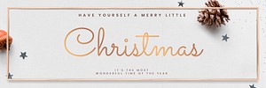 Christmas greeting social media banner background