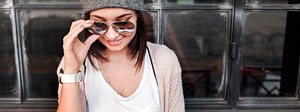 Woman Hipster Fashion Style Lifestyle Concept