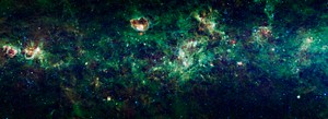 The Milky Way galaxy with the constellations Cassiopeia and Cepheus. Original from NASA. Digitally enhanced by rawpixel.