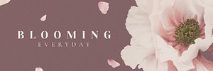 Blooming everyday banner design vector
