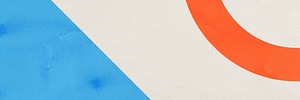 Colorful simple Memphis email header vector