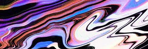 Vibrant colorful fluid art banner