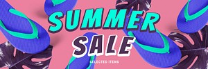 Summer sale promotion template advertisement