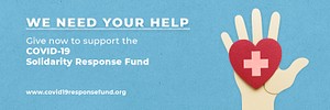 Give now to support the COVID-19 Solidarity Response Fund template 