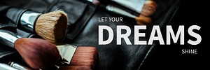 Dreams cosmetic template psd for email header with editable text