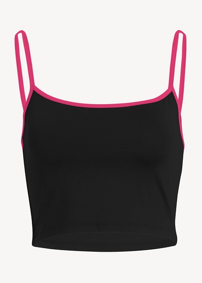 Cropped tank top mockup, women&#39;s apparel design