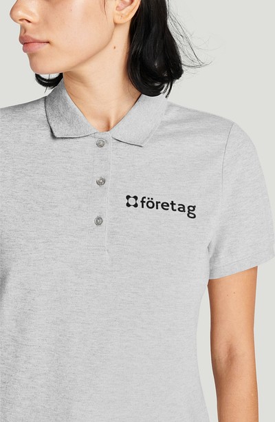 Gray polo outlet shirt template