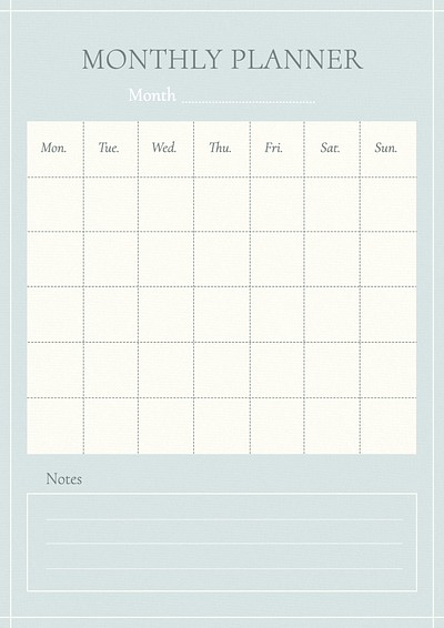 Monthly planner template, editable design | Premium Editable Template ...