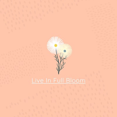 Flower &amp; positivity  quote Instagram post template