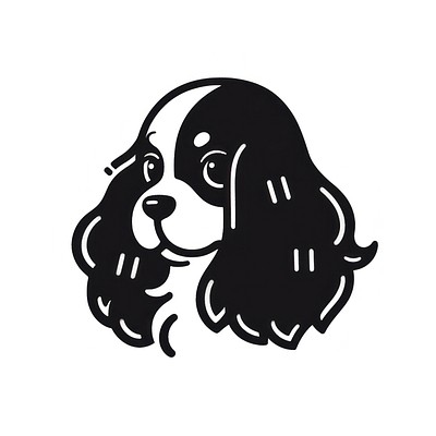 Cavalier King Charles Spaniel Dog dog silhouette ammunition.