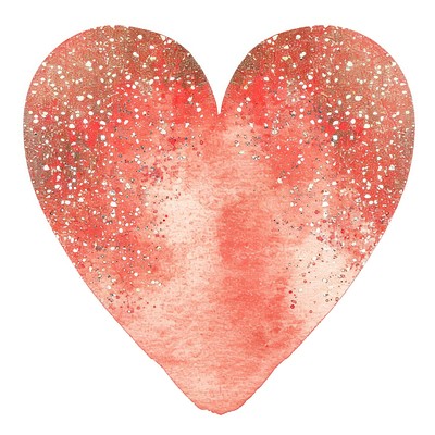 Clean golg glitter heart blossom flower petal.