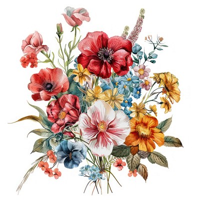 Flower art embroidery graphics.