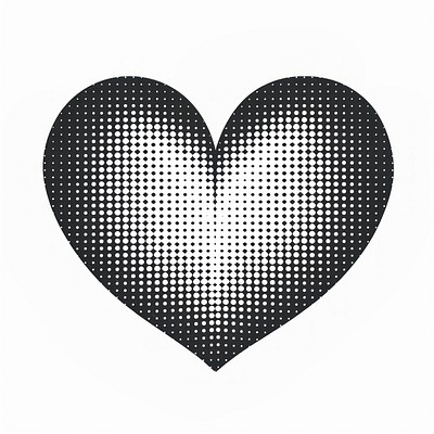 Melting heart icon electronics speaker symbol.