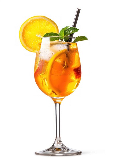 Refreshing citrus cocktail with mint