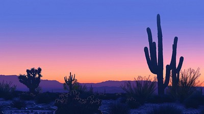 Serene desert sunset wallpaper