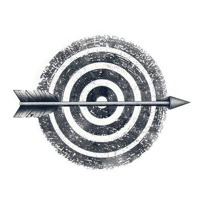 Target with arrow illustration