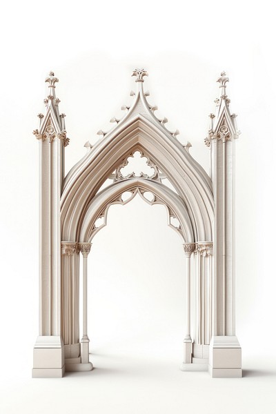 Gothic architectural archway illustration