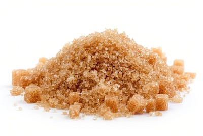 Brown sugar pile cubes sweet