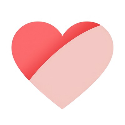 Minimalist heart shape illustration