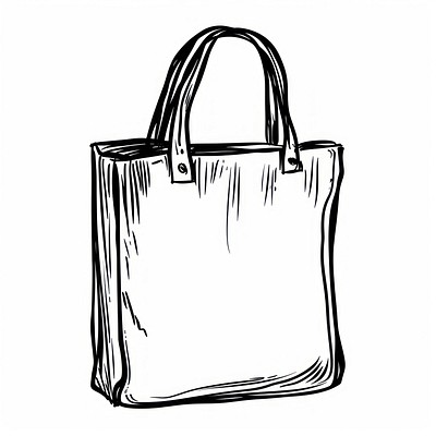 Hand-drawn tote bag illustration