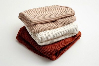 Cozy, folded, textured, blankets, stacked