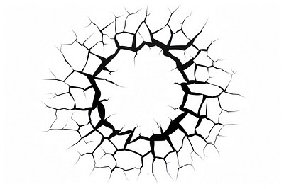 Cracked earth texture illustration