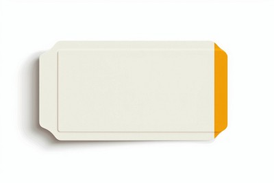 Minimalist blank rectangular card