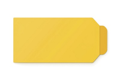 Yellow rectangular envelope illustration