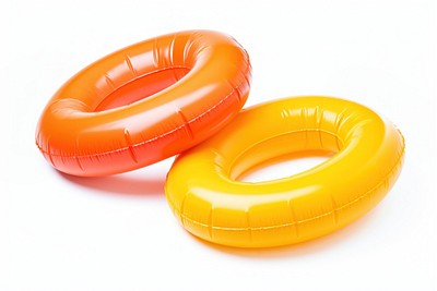 Colorful inflatable pool rings