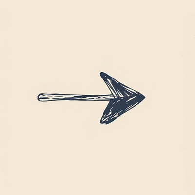 Hand-drawn arrow illustration