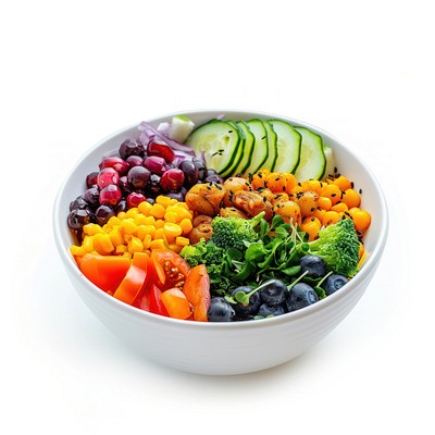 Colorful nutritious fresh salad bowl