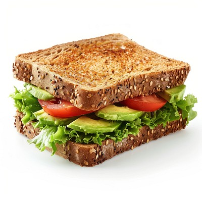 Healthy multigrain avocado sandwich