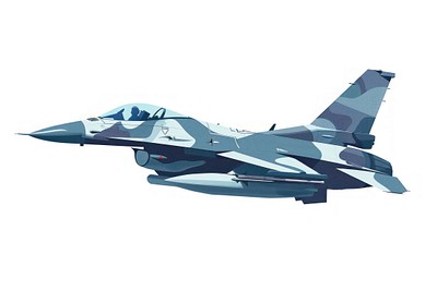 Modern military fighter jet illustration