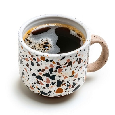 Speckled ceramic coffee mug