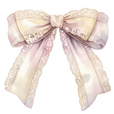 Pastel lace coquette bow ribbon tie accessories accessory.