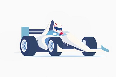 Racing car illustration vector design