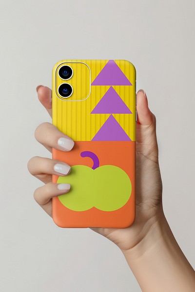 Colorful geometric phone case design