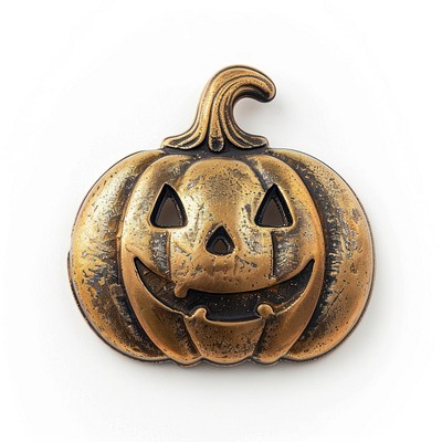 Whimsigoth brass pumpkin symbol accessories accessory vegetable.